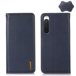 KHAZNEH Custodia per telefono in pelle di vacchetta con strato superiore nappa, For Sony Xperia 1 IV, For Sony Xperia 10 IV