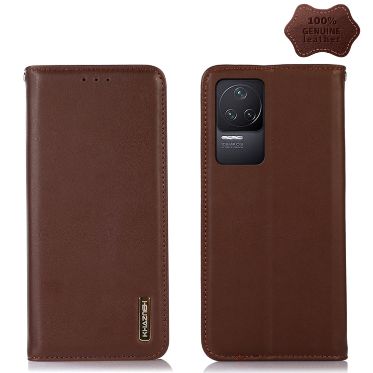 KHAZNEH Custodia per telefono in pelle di vacchetta con strato superiore nappa, For Xiaomi Redmi 10C / 10 India, For Xiaomi Redmi K40S, For Xiaomi Redmi K50 / K50 Pro, For Xiaomi Redmi K50 Gaming, For Xiaomi Redmi Note 11 4G/11S 4G Global              ...