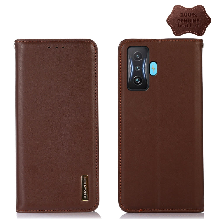 KHAZNEH Custodia per telefono in pelle di vacchetta con strato superiore nappa, For Xiaomi Redmi 10C / 10 India, For Xiaomi Redmi K40S, For Xiaomi Redmi K50 / K50 Pro, For Xiaomi Redmi K50 Gaming, For Xiaomi Redmi Note 11 4G/11S 4G Global              ...