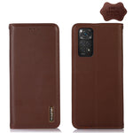 KHAZNEH Custodia per telefono in pelle di vacchetta con strato superiore nappa, For Xiaomi Redmi 10C / 10 India, For Xiaomi Redmi K40S, For Xiaomi Redmi K50 / K50 Pro, For Xiaomi Redmi K50 Gaming, For Xiaomi Redmi Note 11 4G/11S 4G Global              ...