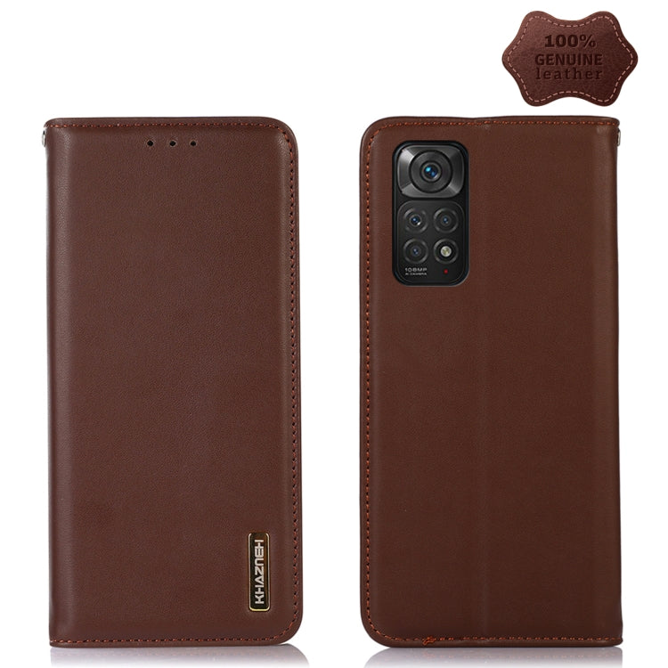 KHAZNEH Custodia per telefono in pelle di vacchetta con strato superiore nappa, For Xiaomi Redmi 10C / 10 India, For Xiaomi Redmi K40S, For Xiaomi Redmi K50 / K50 Pro, For Xiaomi Redmi K50 Gaming, For Xiaomi Redmi Note 11 4G/11S 4G Global              ...