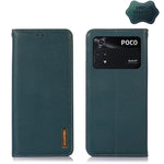 KHAZNEH Custodia per telefono in pelle di vacchetta con strato superiore nappa, For Xiaomi Redmi Note 11E / Redmi 10 5G, For Xiaomi Poco M4 Pro 4G, For Xiaomi Poco X4 Pro 5G