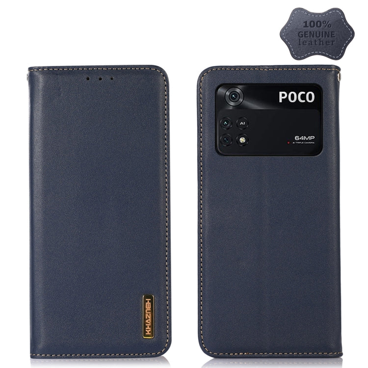 KHAZNEH Custodia per telefono in pelle di vacchetta con strato superiore nappa, For Xiaomi Redmi Note 11E / Redmi 10 5G, For Xiaomi Poco M4 Pro 4G, For Xiaomi Poco X4 Pro 5G