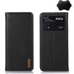 KHAZNEH Custodia per telefono in pelle di vacchetta con strato superiore nappa, For Xiaomi Redmi Note 11E / Redmi 10 5G, For Xiaomi Poco M4 Pro 4G, For Xiaomi Poco X4 Pro 5G