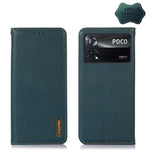 KHAZNEH Custodia per telefono in pelle di vacchetta con strato superiore nappa, For Xiaomi Redmi Note 11E / Redmi 10 5G, For Xiaomi Poco M4 Pro 4G, For Xiaomi Poco X4 Pro 5G