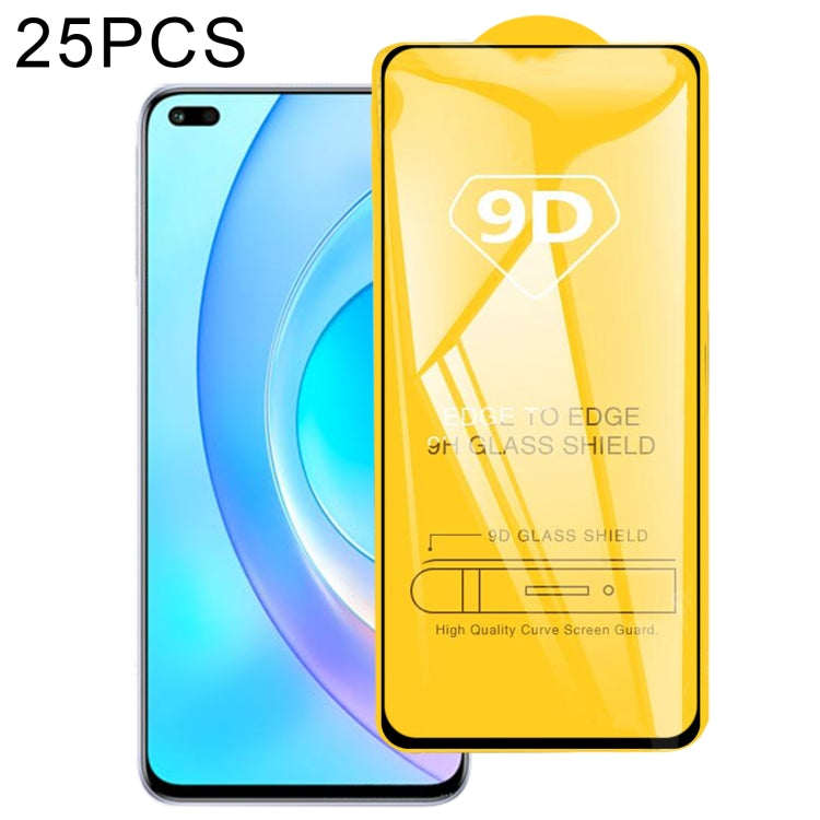 Pellicola in vetro temperato con schermo a colla intera da 25 pezzi 9D, For Honor 50 Lite(25 PCS)