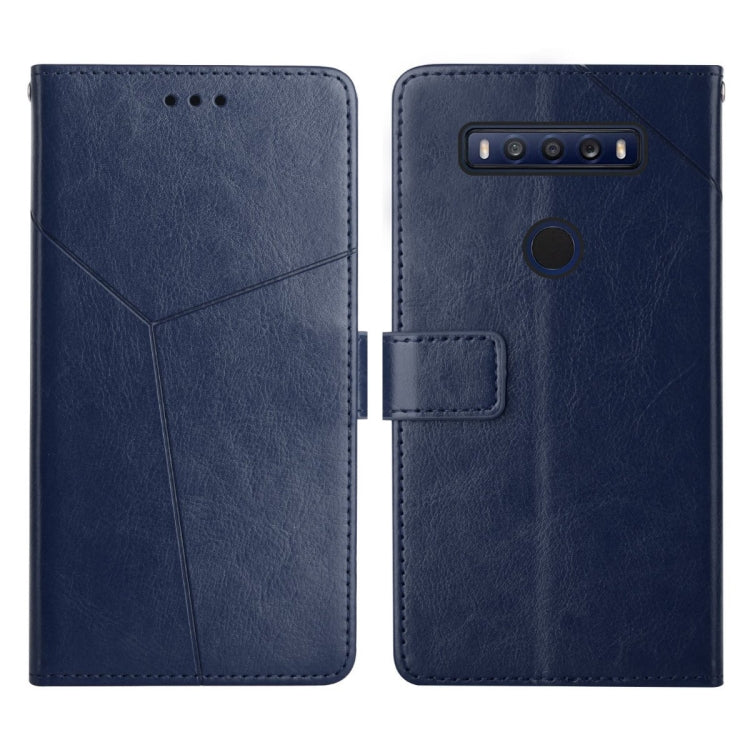 Custodia per telefono in pelle flip orizzontale con cuciture a Y, For TCL 10 SE, For TCL 20 Pro 5G, For TCL 20 R 5G, For TCL 20 SE