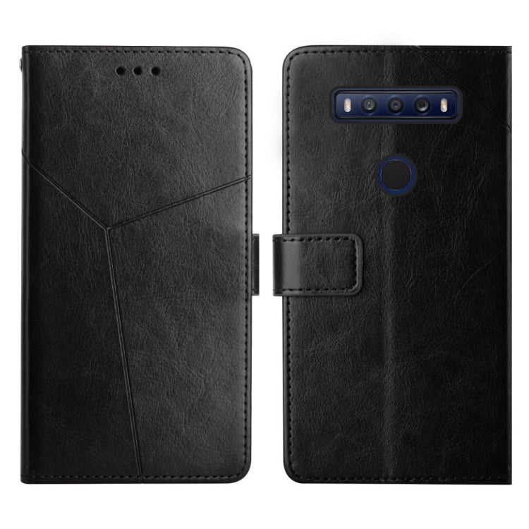 Custodia per telefono in pelle flip orizzontale con cuciture a Y, For TCL 10 SE, For TCL 20 Pro 5G, For TCL 20 R 5G, For TCL 20 SE