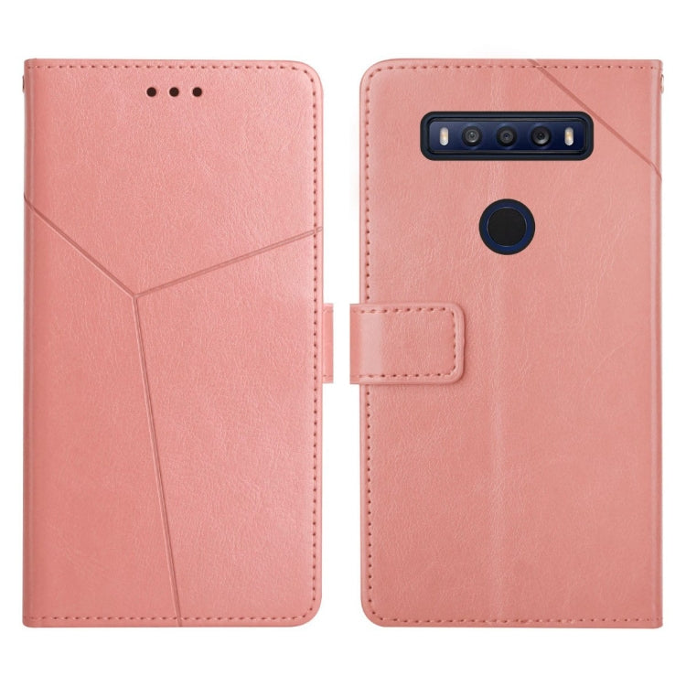 Custodia per telefono in pelle flip orizzontale con cuciture a Y, For TCL 10 SE, For TCL 20 Pro 5G, For TCL 20 R 5G, For TCL 20 SE