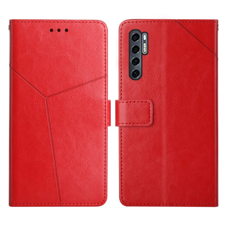 Custodia per telefono in pelle flip orizzontale con cuciture a Y, For TCL 10 SE, For TCL 20 Pro 5G, For TCL 20 R 5G, For TCL 20 SE