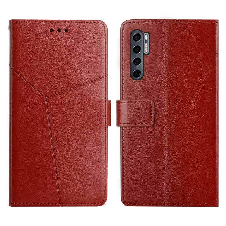 Custodia per telefono in pelle flip orizzontale con cuciture a Y, For TCL 10 SE, For TCL 20 Pro 5G, For TCL 20 R 5G, For TCL 20 SE