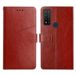 Custodia per telefono in pelle flip orizzontale con cuciture a Y, For TCL 10 SE, For TCL 20 Pro 5G, For TCL 20 R 5G, For TCL 20 SE