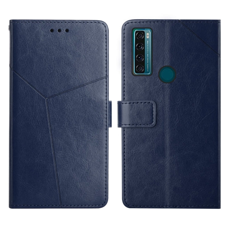 Custodia per telefono in pelle flip orizzontale con cuciture a Y, For TCL 10 SE, For TCL 20 Pro 5G, For TCL 20 R 5G, For TCL 20 SE