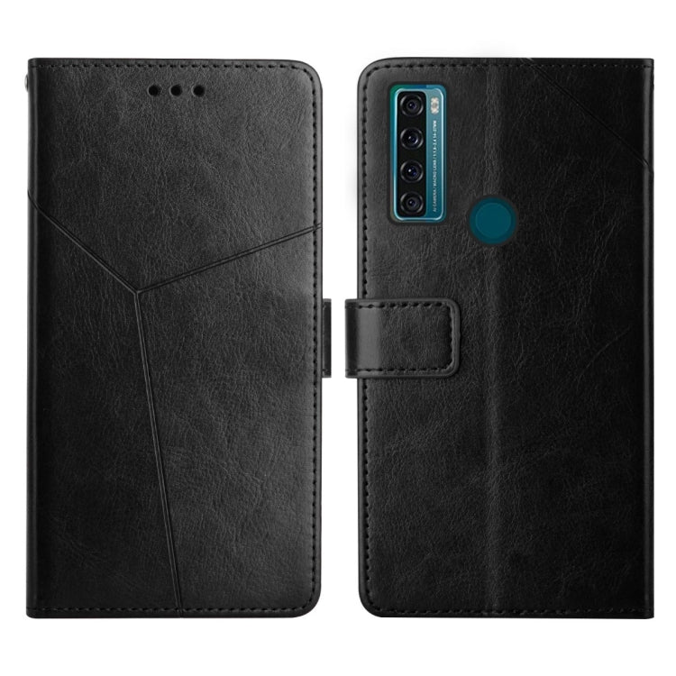 Custodia per telefono in pelle flip orizzontale con cuciture a Y, For TCL 10 SE, For TCL 20 Pro 5G, For TCL 20 R 5G, For TCL 20 SE