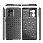 Custodia per telefono in TPU antiurto con struttura in fibra di carbonio, For OPPO A57 2022, For OPPO Reno7 4G Global, For Xiaomi Black Shark 5 / 5 Pro