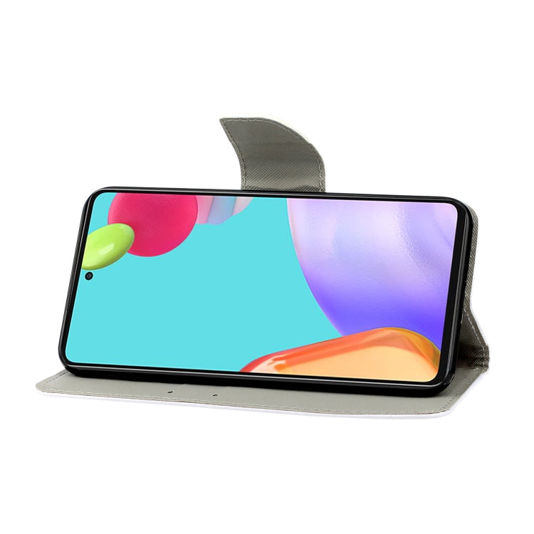 Custodia per telefono in pelle con disegno colorato 3D, For Samsung Galaxy A53