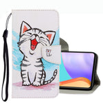 Custodia per telefono in pelle con disegno colorato 3D, For Samsung Galaxy A53