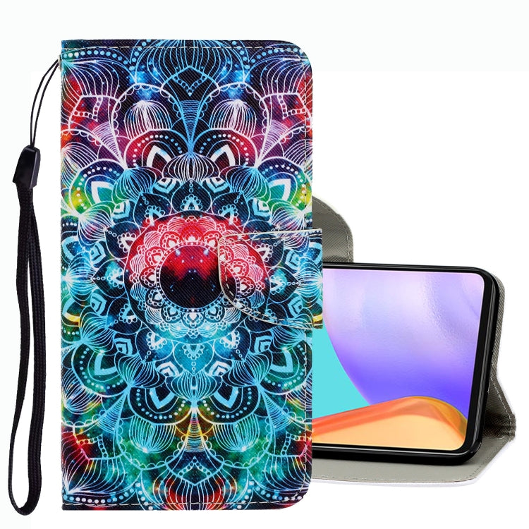 Custodia per telefono in pelle con disegno colorato 3D, For Samsung Galaxy A53