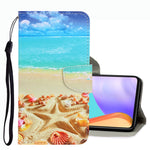 Custodia per telefono in pelle con disegno colorato 3D, For Samsung Galaxy A53
