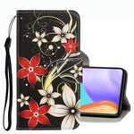Custodia per telefono in pelle con disegno colorato 3D, For Samsung Galaxy A53