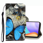 Custodia per telefono in pelle con disegno colorato 3D, For Samsung Galaxy A53