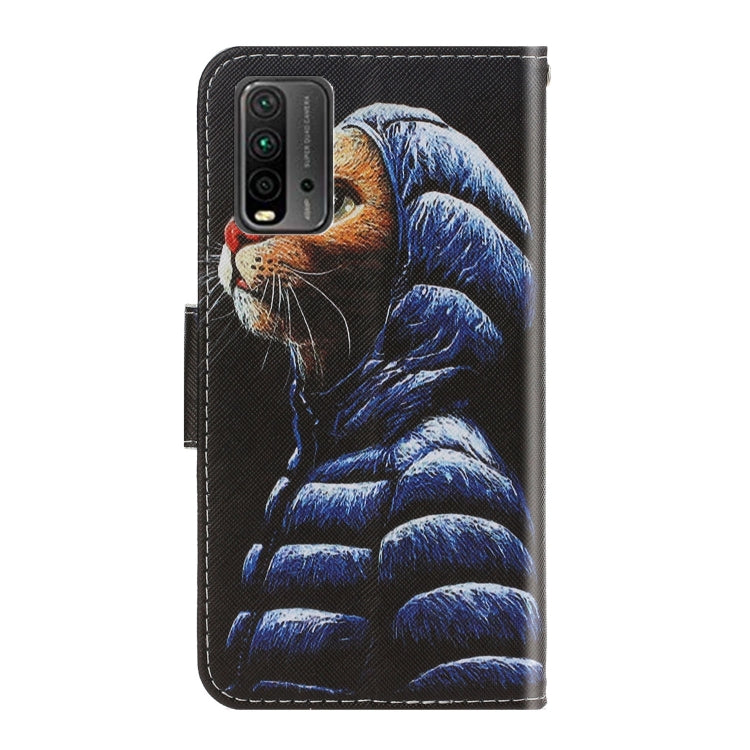 Custodia per telefono in pelle con disegno colorato 3D, For Xiaomi Redmi 9T