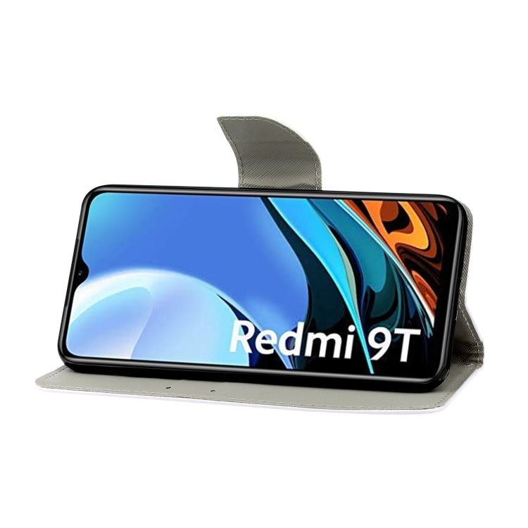 Custodia per telefono in pelle con disegno colorato 3D, For Xiaomi Redmi 9T