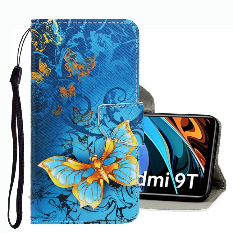 Custodia per telefono in pelle con disegno colorato 3D, For Xiaomi Redmi 9T