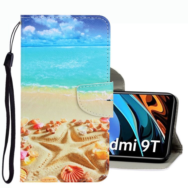 Custodia per telefono in pelle con disegno colorato 3D, For Xiaomi Redmi 9T