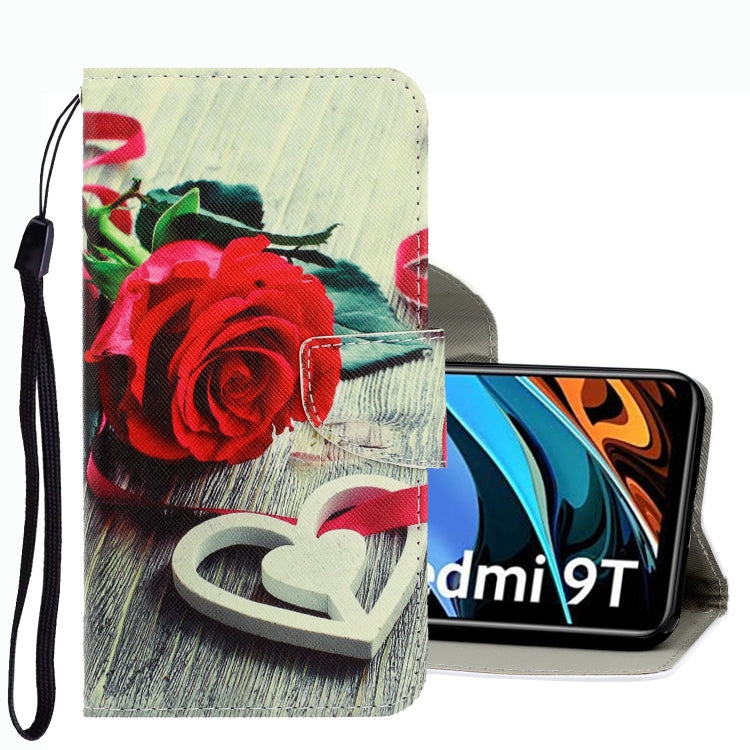 Custodia per telefono in pelle con disegno colorato 3D, For Xiaomi Redmi 9T