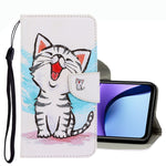 Custodia per telefono in pelle con disegno colorato 3D, For Xiaomi Redmi Note 9T