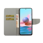 Custodia per telefono in pelle con disegno colorato 3D, For Xiaomi Redmi Note 10 4G