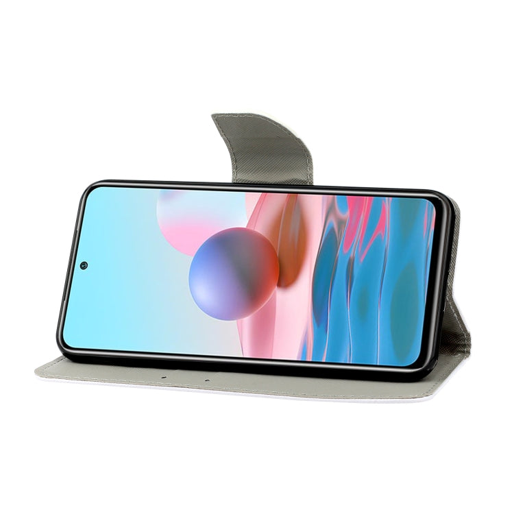 Custodia per telefono in pelle con disegno colorato 3D, For Xiaomi Redmi Note 10 4G