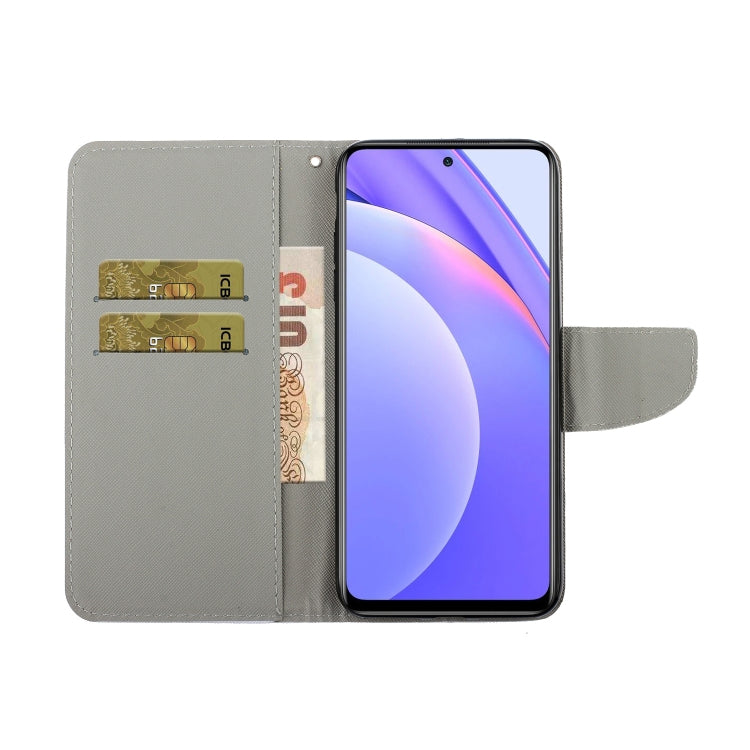 Custodia per telefono in pelle con disegno colorato 3D, For Xiaomi Mi 10T Lite