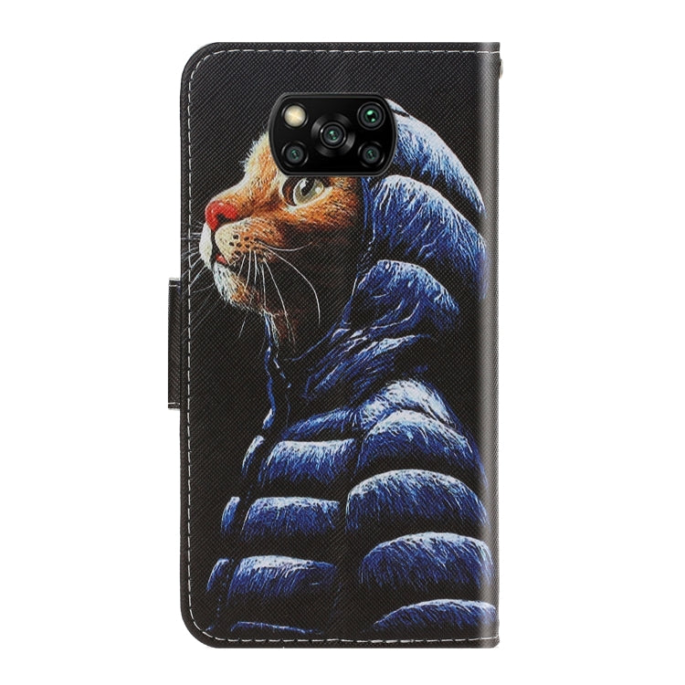 Custodia per telefono in pelle con disegno colorato 3D, For Xiaomi Poco X3 NFC
