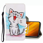Custodia per telefono in pelle con disegno colorato 3D, For Xiaomi Poco X3 NFC
