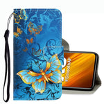 Custodia per telefono in pelle con disegno colorato 3D, For Xiaomi Poco X3 NFC