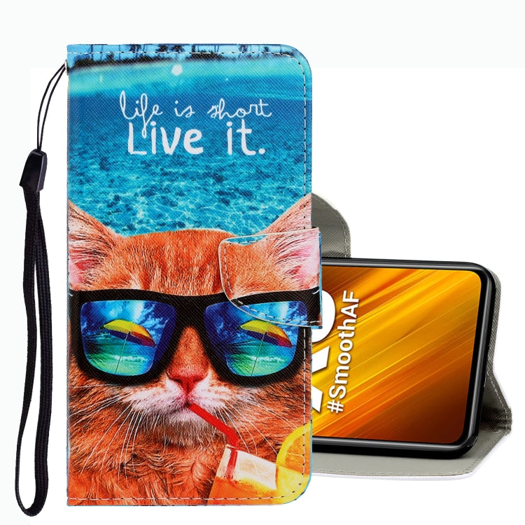 Custodia per telefono in pelle con disegno colorato 3D, For Xiaomi Poco X3 NFC