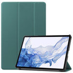 Custodia per tablet in pelle Custer Texture con supporto a tre pieghe, For Samsung Galaxy Tab S8