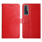 Custodia per telefono in pelle flip orizzontale con cuciture a Y, For vivo V20 SE / Y70, For vivo V21 5G, For vivo V21e / Y73 2021, For vivo Y20 2020