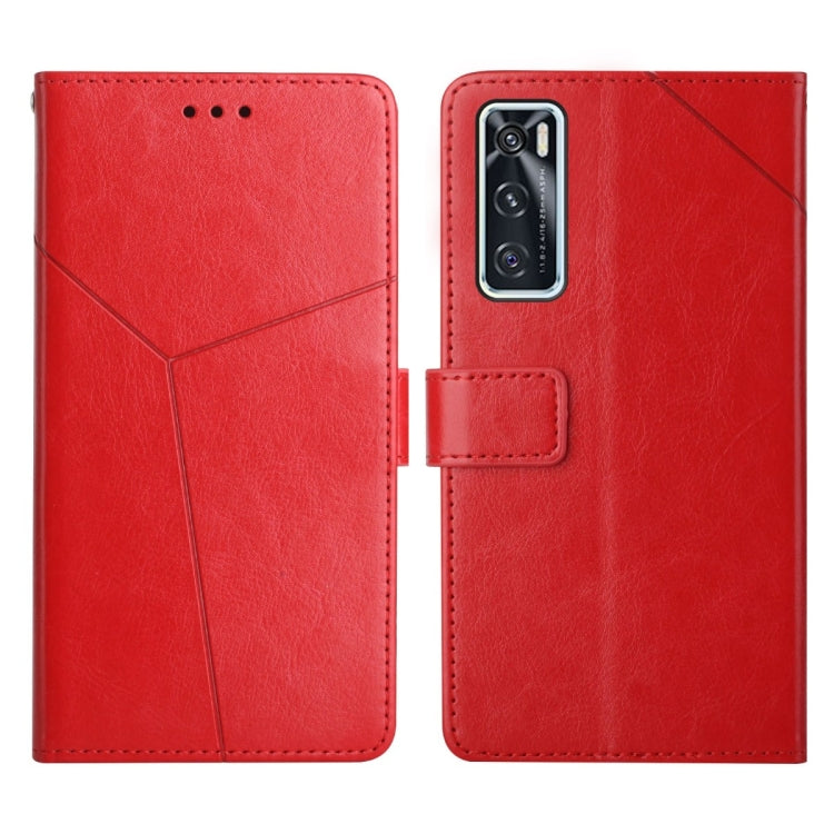 Custodia per telefono in pelle flip orizzontale con cuciture a Y, For vivo V20 SE / Y70, For vivo V21 5G, For vivo V21e / Y73 2021, For vivo Y20 2020