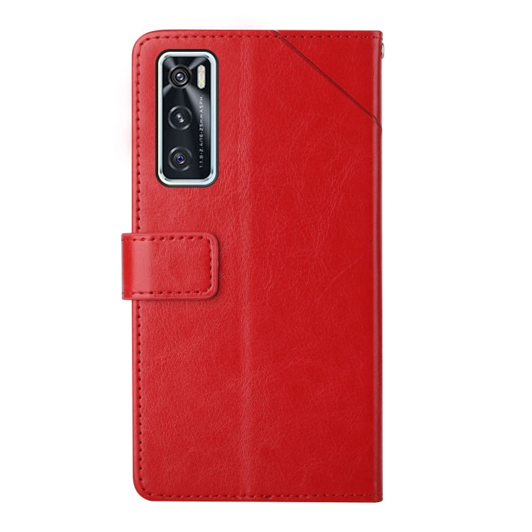 Custodia per telefono in pelle flip orizzontale con cuciture a Y, For vivo V20 SE / Y70, For vivo V21 5G, For vivo V21e / Y73 2021, For vivo Y20 2020