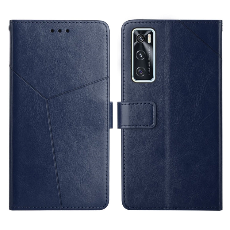 Custodia per telefono in pelle flip orizzontale con cuciture a Y, For vivo V20 SE / Y70, For vivo V21 5G, For vivo V21e / Y73 2021, For vivo Y20 2020