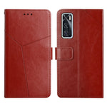 Custodia per telefono in pelle flip orizzontale con cuciture a Y, For vivo V20 SE / Y70, For vivo V21 5G, For vivo V21e / Y73 2021, For vivo Y20 2020