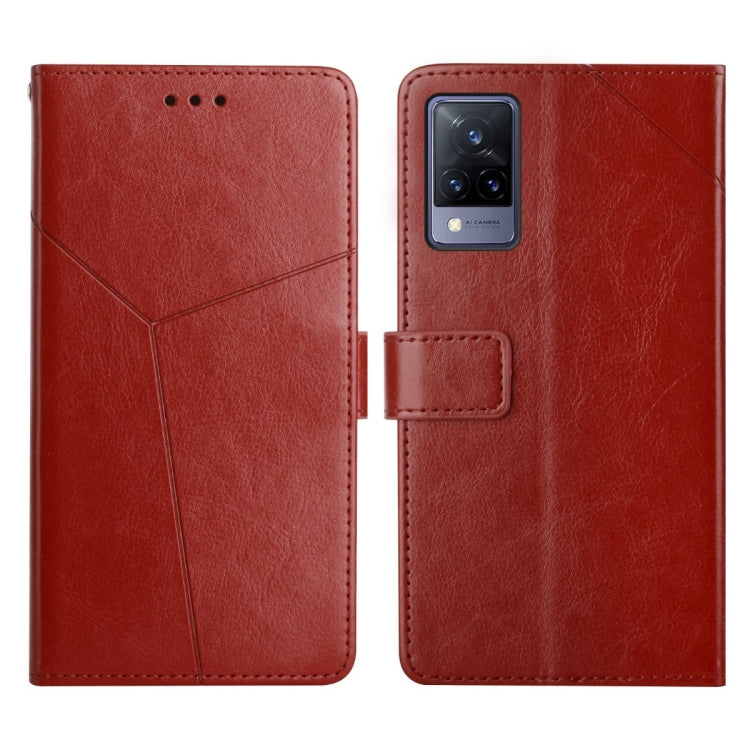 Custodia per telefono in pelle flip orizzontale con cuciture a Y, For vivo V20 SE / Y70, For vivo V21 5G, For vivo V21e / Y73 2021, For vivo Y20 2020