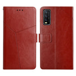 Custodia per telefono in pelle flip orizzontale con cuciture a Y, For vivo V20 SE / Y70, For vivo V21 5G, For vivo V21e / Y73 2021, For vivo Y20 2020