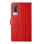 Custodia per telefono in pelle flip orizzontale con cuciture a Y, For vivo Y51 2020, For vivo Y70s, For vivo Y72 5G