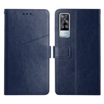 Custodia per telefono in pelle flip orizzontale con cuciture a Y, For vivo Y51 2020, For vivo Y70s, For vivo Y72 5G