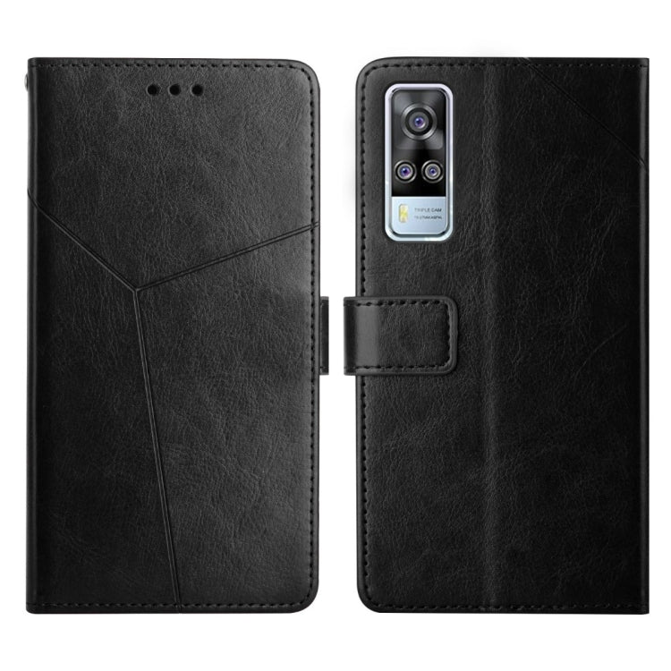 Custodia per telefono in pelle flip orizzontale con cuciture a Y, For vivo Y51 2020, For vivo Y70s, For vivo Y72 5G