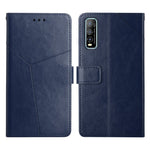 Custodia per telefono in pelle flip orizzontale con cuciture a Y, For vivo Y51 2020, For vivo Y70s, For vivo Y72 5G
